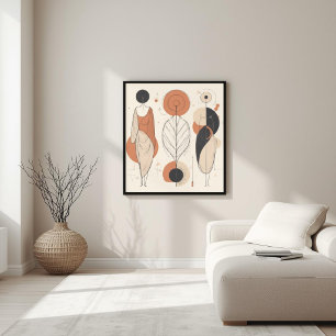 Poster Forme sacrée – Géométrie féminine moderne IV