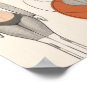 Poster Forme sacrée – Géométrie féminine moderne V (Coin)