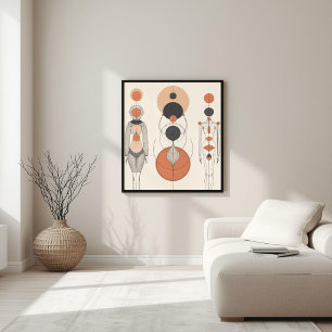 Poster Forme sacrée – Géométrie féminine moderne V