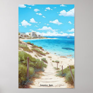 Poster Formentera Espagne Voyage