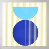 Poster formes abstraites art (Devant)