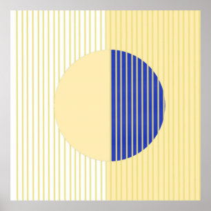 Poster formes abstraites art