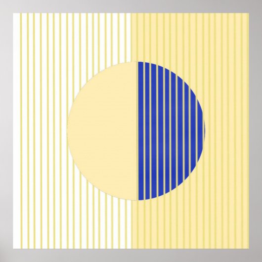 Poster formes abstraites art (Devant)