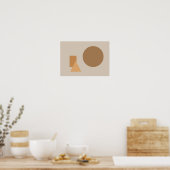 Poster Formes Abstraites Art (Cuisine)
