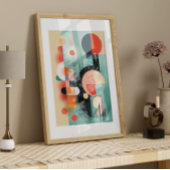 Poster Formes Abstraites Boho Digital Wall Art