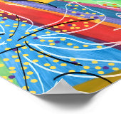 Poster Formes Abstraites colorées - Art Vibrant (Coin)