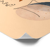 Poster Formes Abstraites et face d'art en ligne (Coin)