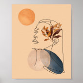 Poster Formes Abstraites et face d'art en ligne (Devant)