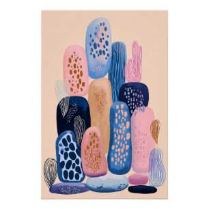 Poster Formes abstraites – Illustration moderne colorée
