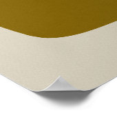 Poster Formes Abstraites minimalistes modernes Moutarde T (Coin)