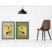 Poster Formes Abstraites modernes dans les tons de terre 