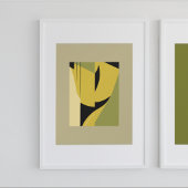 Poster Formes Abstraites modernes dans les tons de terre 