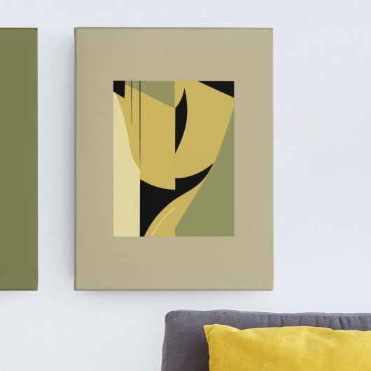 Poster Formes Abstraites modernes dans les tons de terre 