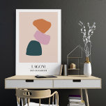 Poster Formes Abstraites Salon scandinave Muté<br><div class="desc">Formes Abstraites Affiche de l'exposition scandinave Muted</div>