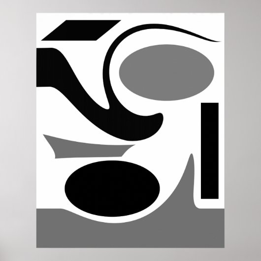 Poster Formes aléatoires II (Devant)