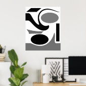 Poster Formes aléatoires II (Bureau à domicile)