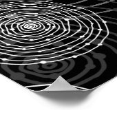 Poster formes arrondies en noir et blanc (Coin)