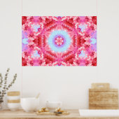 Poster formes arrondies mandala kaléidoscope Abstraites (Cuisine)