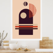 Poster Formes art-géométriques modernes composition 1 (Cuisine)