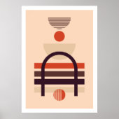 Poster Formes art-géométriques modernes composition 2 (Devant)