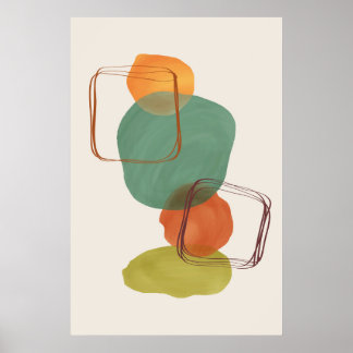 Poster Formes biologiques modernes Art contemporain 1