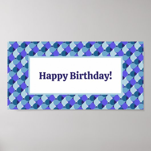 Poster Formes bleues Anniversaire (Devant)