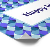 Poster Formes bleues Anniversaire (Coin)