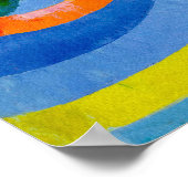 Poster Formes circulaires Art abstrait de Robert Delaunay (Coin)