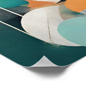 Poster Formes colorées Abstraites (Coin)