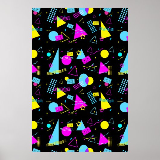 POSTER FORMES COLORÉES BANDE RÉTRO (Devant)
