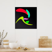 Poster Formes courbes (Cuisine)