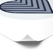 Poster Formes de coeur colorées. (Coin)