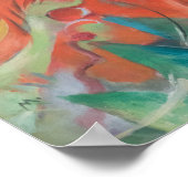 Poster Formes de combat (1914) par Franz Marc (Coin)