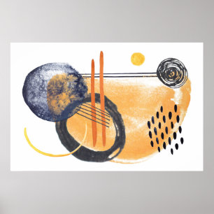 Poster Formes de conception géométrique Abstraites modern