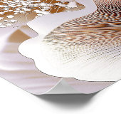 Poster Formes de Fleur Organique – Art Abstrait Texturé # (Coin)