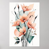 Poster Formes de jardin éthérées (Devant)