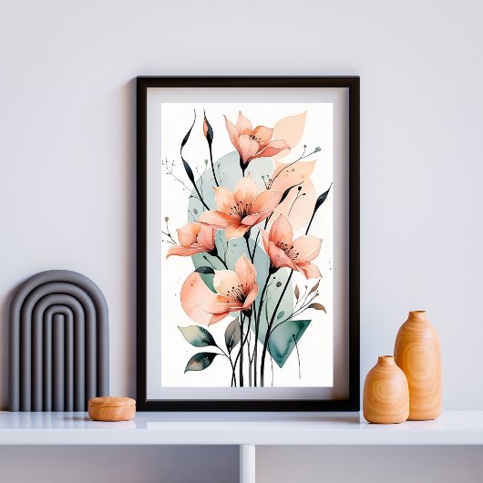 Poster Formes de jardin éthérées