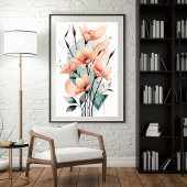 Poster Formes de jardin éthérées