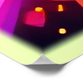 Poster Formes de néon Art tunnel Abstrait (Coin)