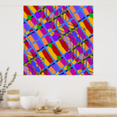 Poster Formes de style Matisse Abstrait, (Cuisine)