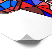 Poster Formes de taureau géométriques (Coin)