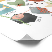 Poster Formes Éducatives Océan Mignon pour Nurserie Neutr (Coin)