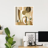 Poster Formes et couleurs Abstraites différentes (Bureau à domicile)