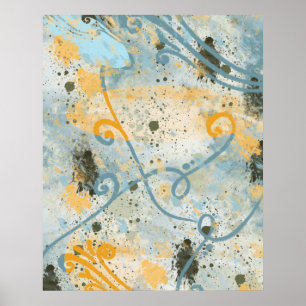 Poster Formes et couleurs modernes