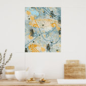 Poster Formes et couleurs modernes (Cuisine)