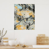 Poster Formes et couleurs modernes (Cuisine)