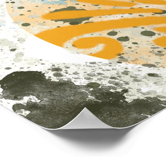 Poster Formes et couleurs modernes (Coin)