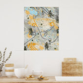 Poster Formes et couleurs modernes (Cuisine)