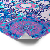 Poster Formes et fleurs géométriques Abstraites, PA sans  (Coin)