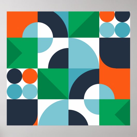 Poster Formes et formes simples Abstraites (Devant)